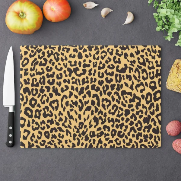 Cutting Board Leopard Design Pattern