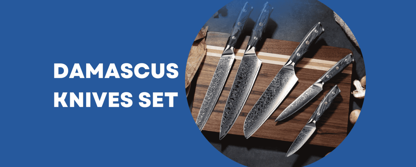 Damascus Knives set