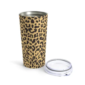 Leopard Tumbler 20oz Stainless Steel Insulated Travel Mug with Lid