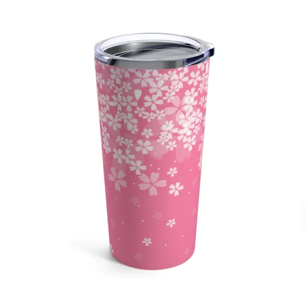 Simple Modern Classic Tumbler 20oz - Pink color with Beautiful Flowers