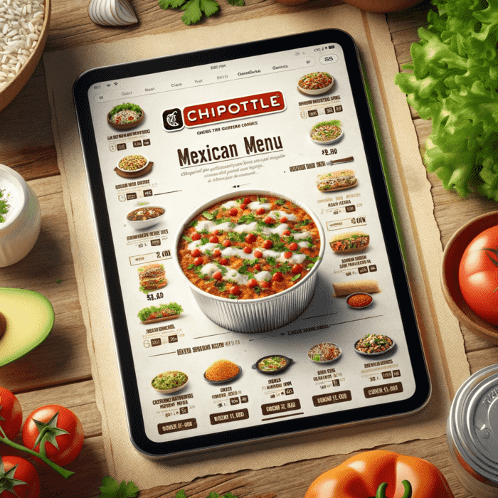 Chipotle Menu PDF