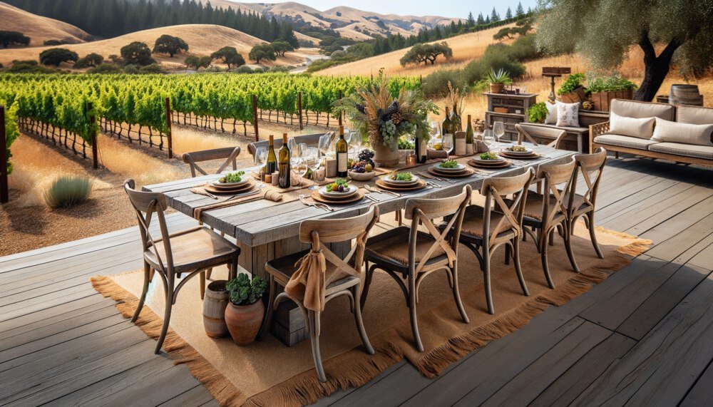 outdoor dining set for 8